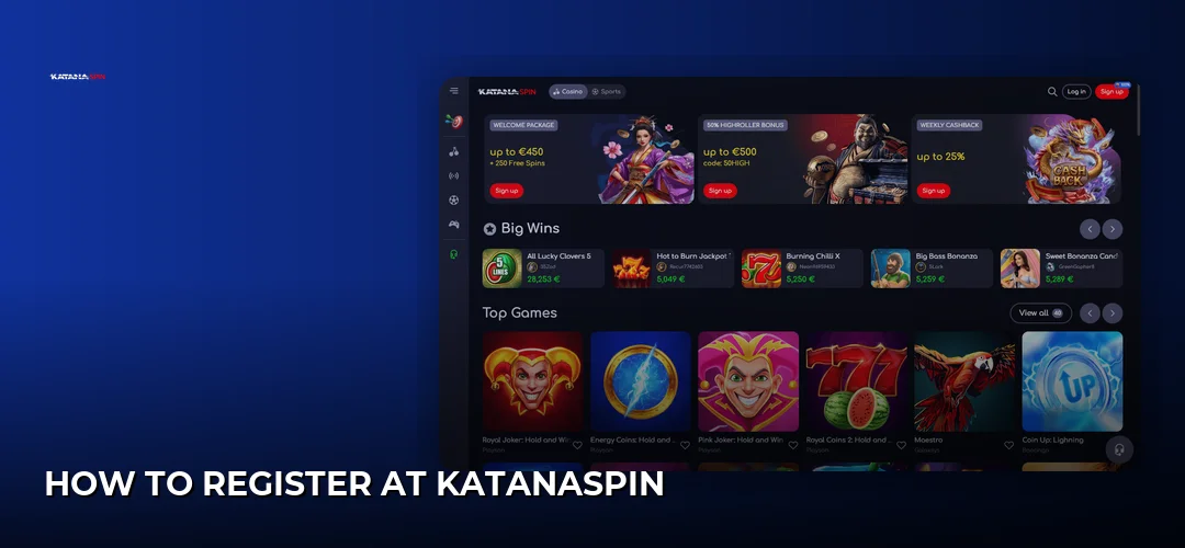 How to register at KatanaSpin