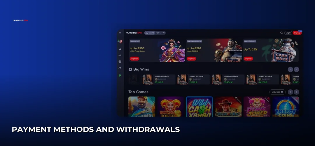 Payment methods and withdrawals